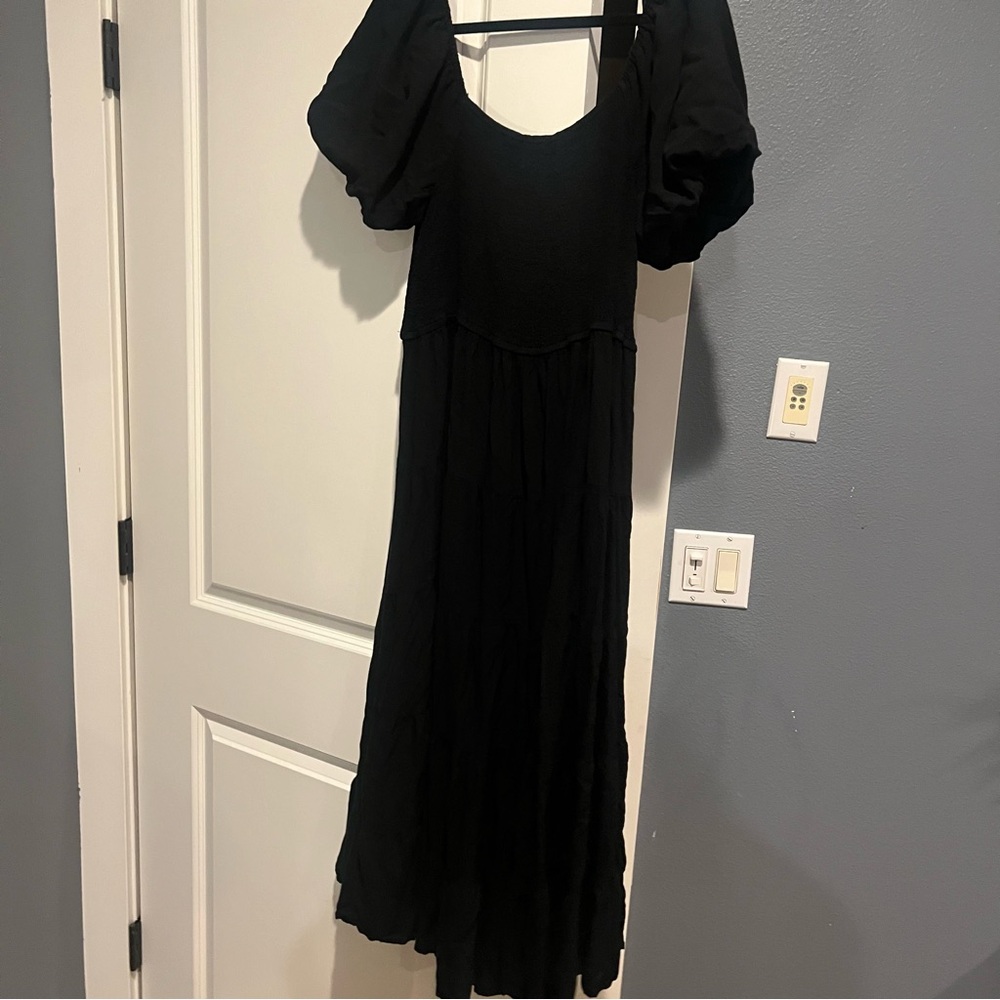 ZESICA Viral Women's Black Midi Dress - Picture 8 of 8